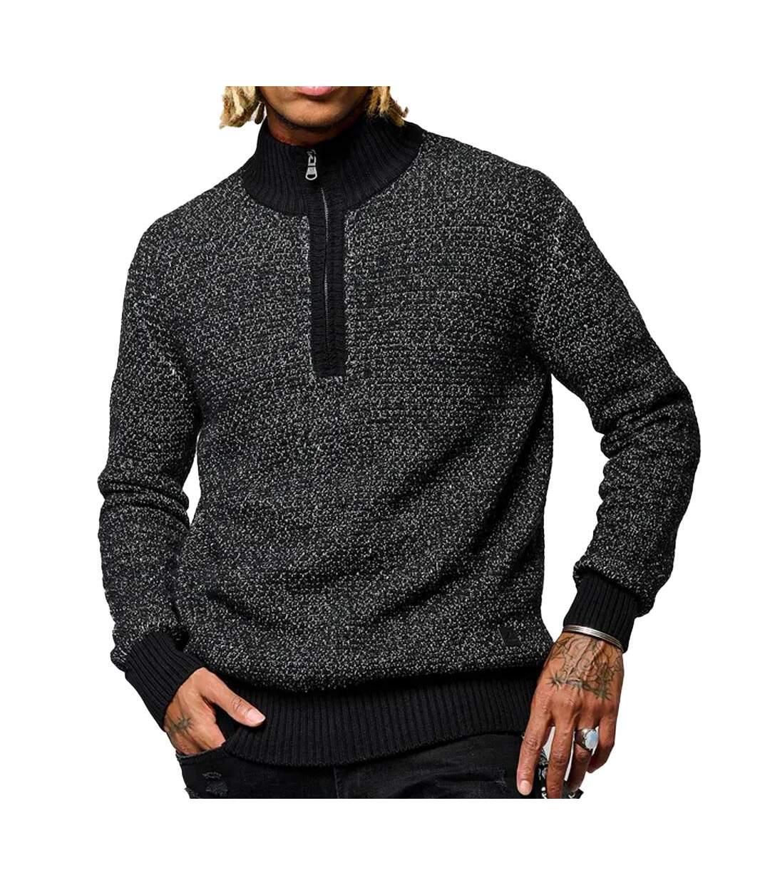 Pull en Maille Noir Homme Kaporal Pull BART - XL