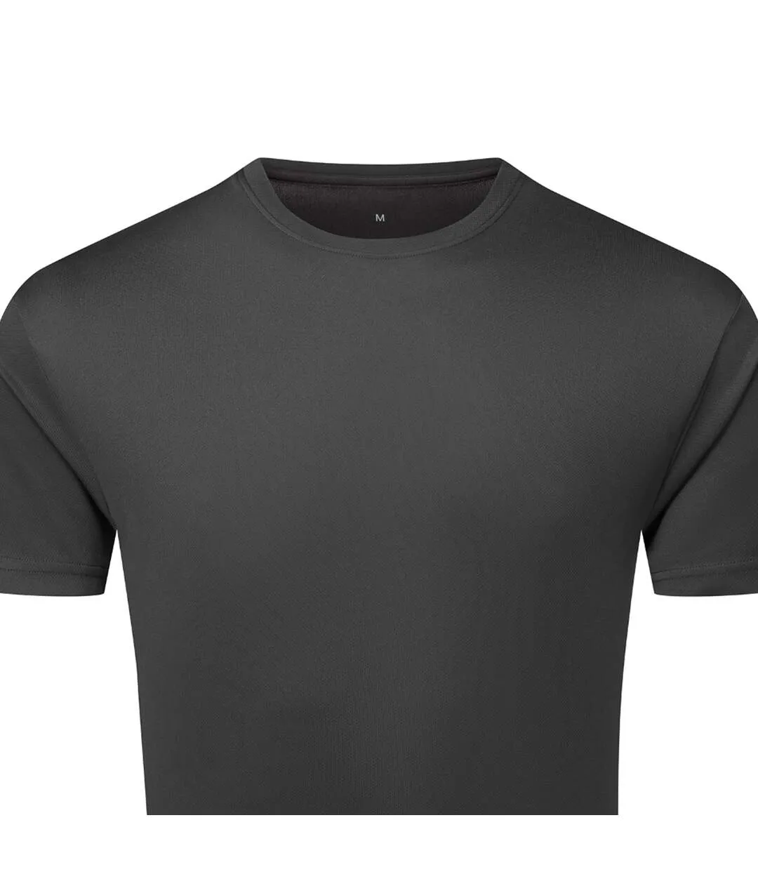 T-shirt Motif/style Texturé Homme Anthracite TriDri-2