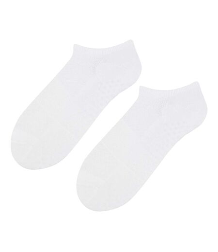 Steven - 1 Paire Homme Chaussettes Yoga Pilates Coton Basses Antid�rapantes