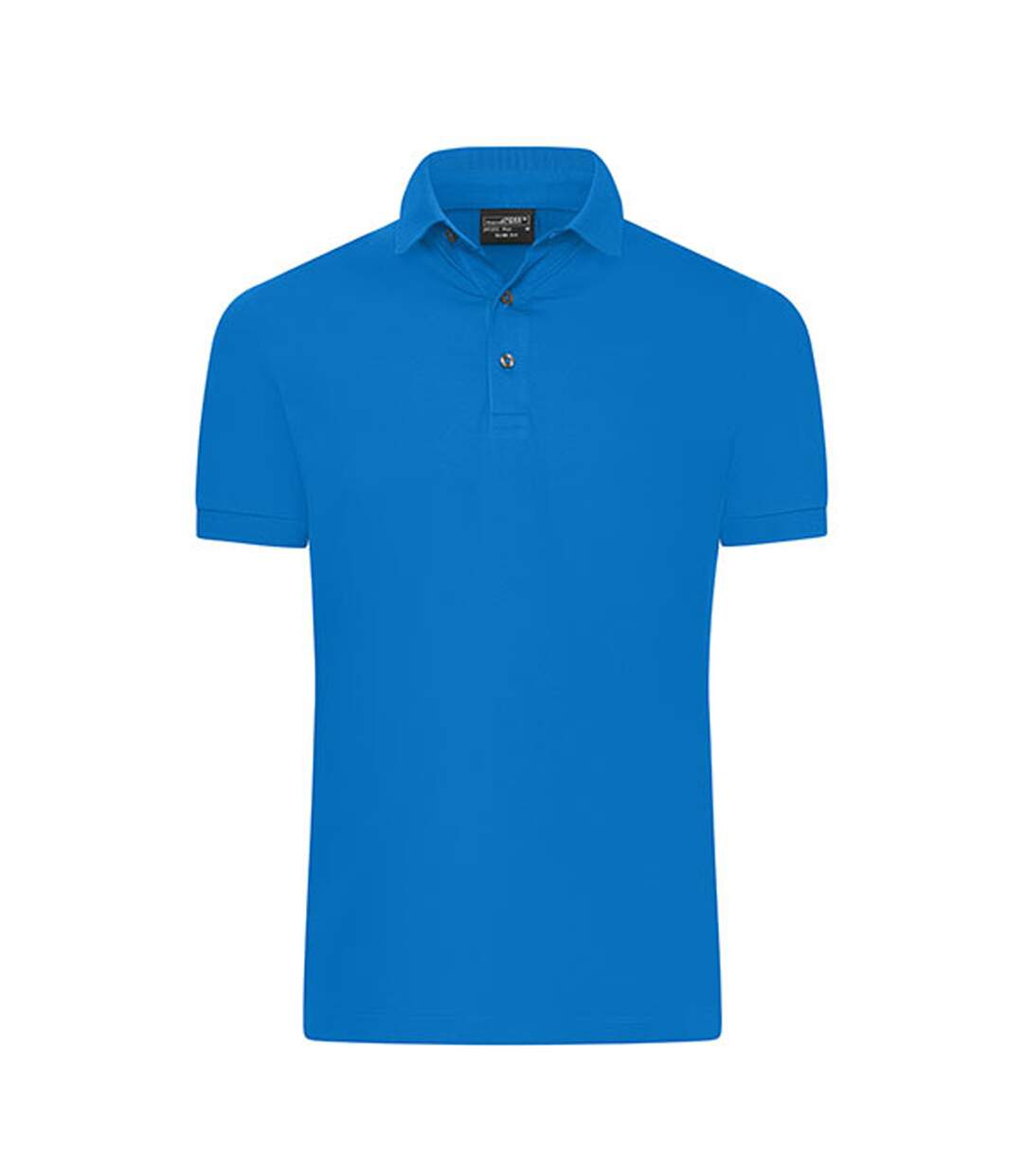 Polo Mercerised Homme Bleu James And Nicholson-1