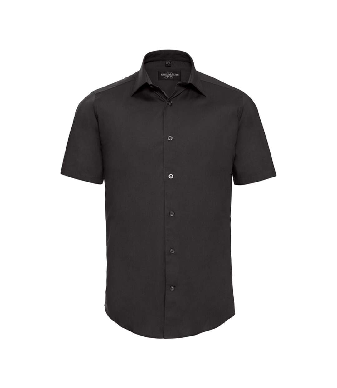 Chemise Manches Courtes Homme Noir Russell Collection-1