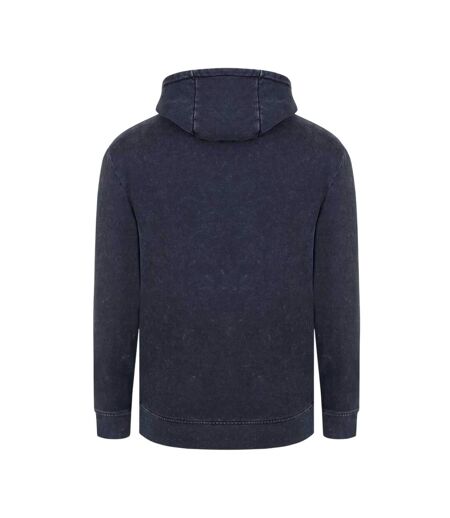Mens Graphic Print Cotton Hoodie Acid Black Firetrap