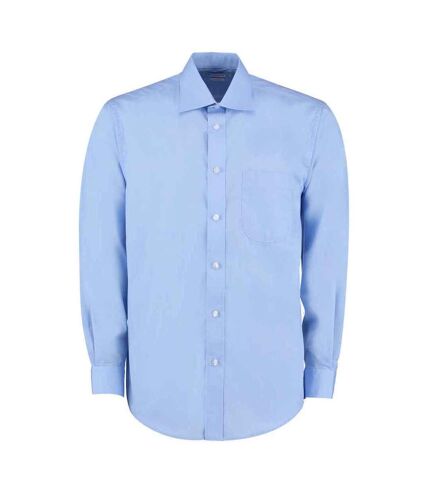 Kustom Kit Mens Classic Long-Sleeved Business Shirt (Light Blue)