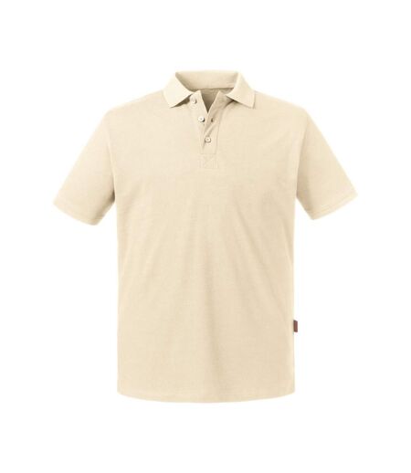 Russell Mens Pure Organic Polo (Natural)