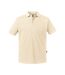 Russell Mens Pure Organic Polo (Natural) - UTBC4664
