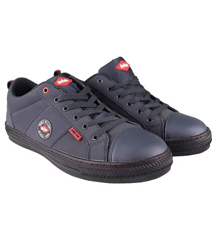 Unisex adult nubuck anti-slip safety shoes navy blue Lee Cooper