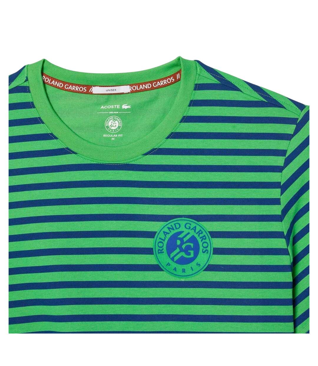 T-shirt Motif/style À Rayures Roland Garros Edition Adulte Bleu Lacoste-2