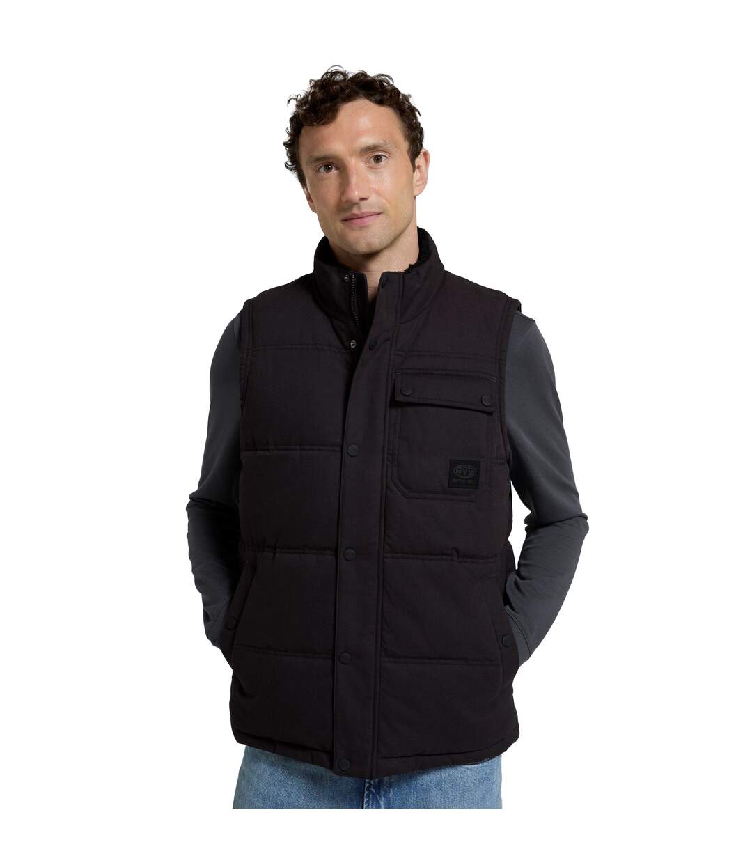 Doudoune sans manches fistral homme noir Animal-1