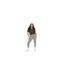 Womens/ladies Plain Plus Crop T-shirt Charcoal Brave Soul-1