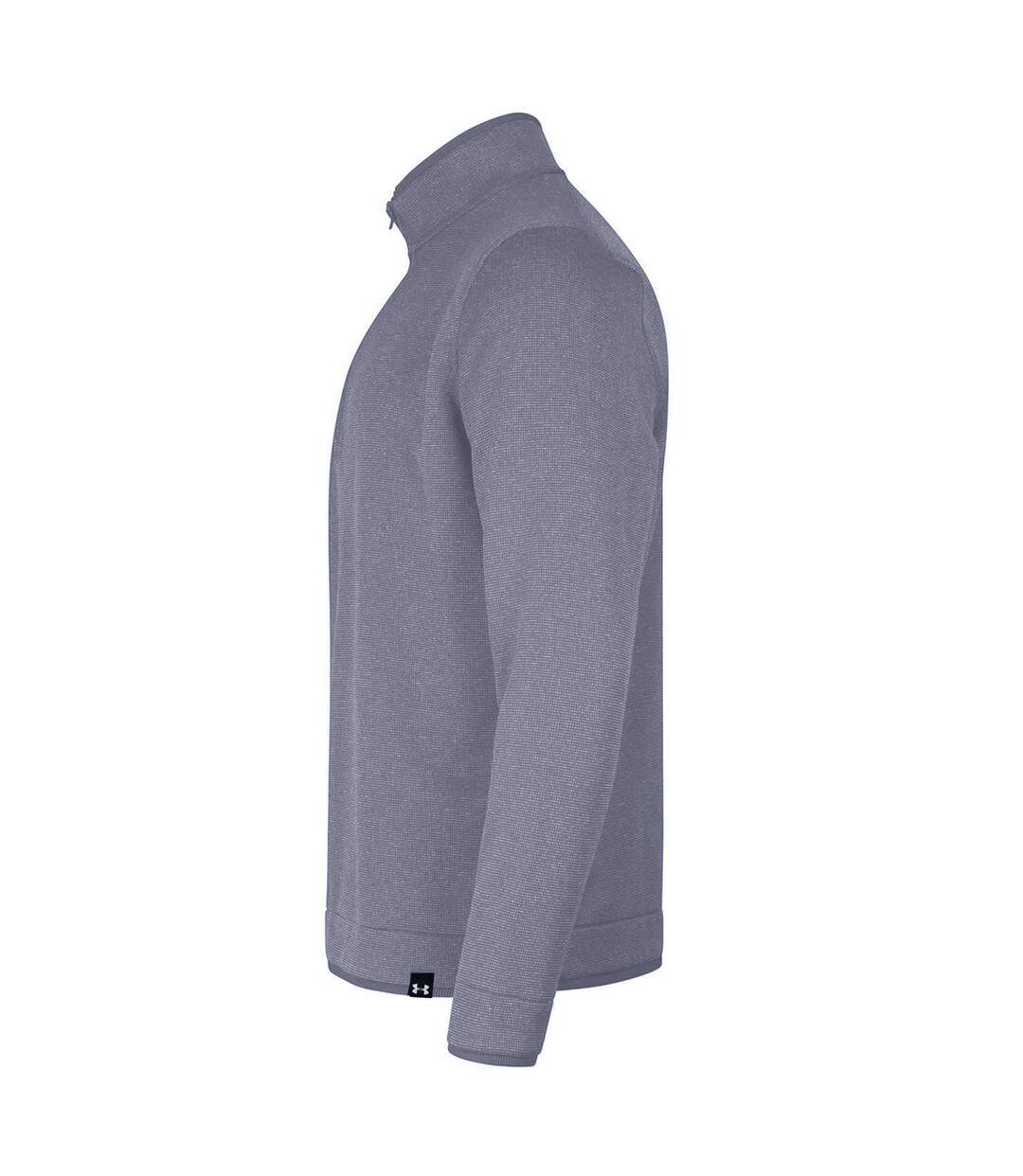 Mens Quarter Zip Fleece Top Steel Under Armour-3