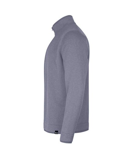Mens Quarter Zip Fleece Top Steel Under Armour