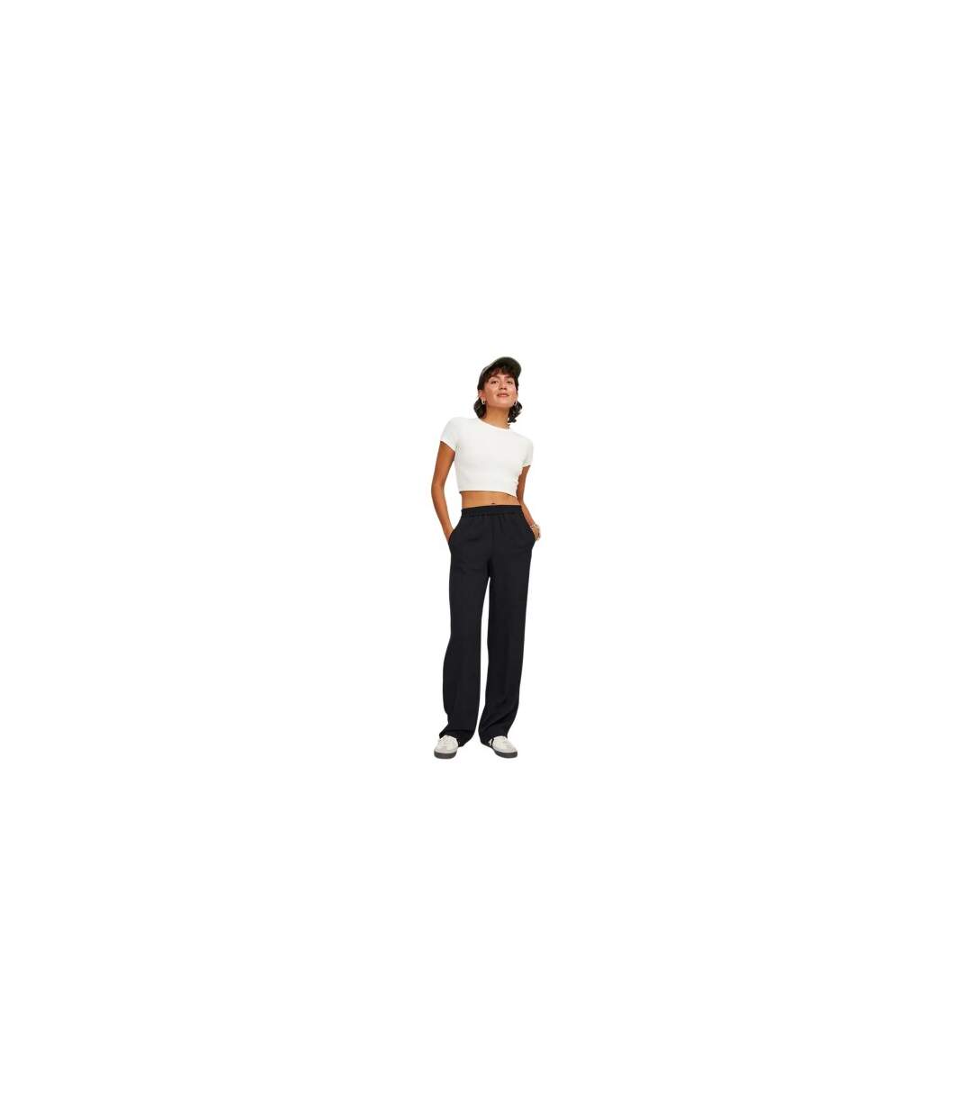 Pantalon Décontracté Poppy Femme Noir JJXX-1