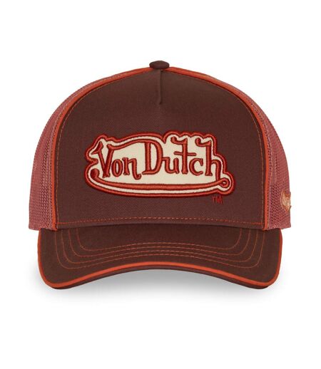 Casquette baseball avec filet et écusson brodé Corail Vondutch