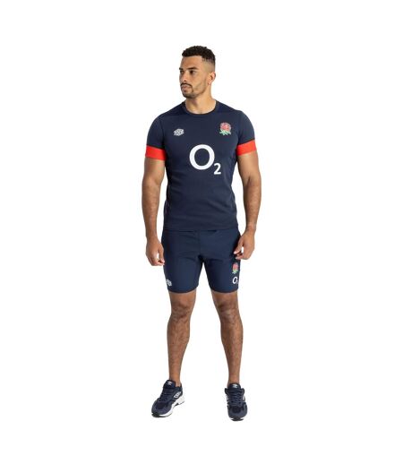 Umbro Mens 23/24 England Rugby Relaxed Fit Training Jersey (Navy Blazer/Flame Scarlet) - UTUO1488