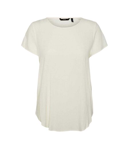 Blouse Manches Courtes Femme Blanc Neige Vero Moda