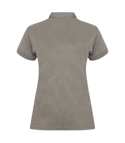 Henbury Womens/Ladies Coolplus® Fitted Polo Shirt (Heather Gray)