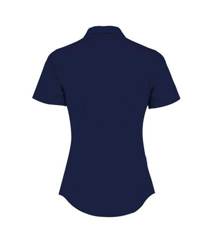 Kustom Kit Womens/Ladies Short Sleeve Poplin Shirt (Dark Navy) - UTRW6162