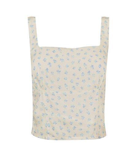 Womens/ladies Floral Fitted Crop Top Multicoloured Jack Wills