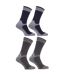 Chaussettes renforcées pour bottes de travail (lot de 4 paires) - Homme (Bleu marine/Gris) - UTMB153