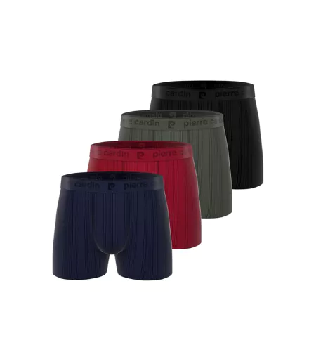 Lot de 4 boxers homme en microfibre Antonio Pierre Cardin