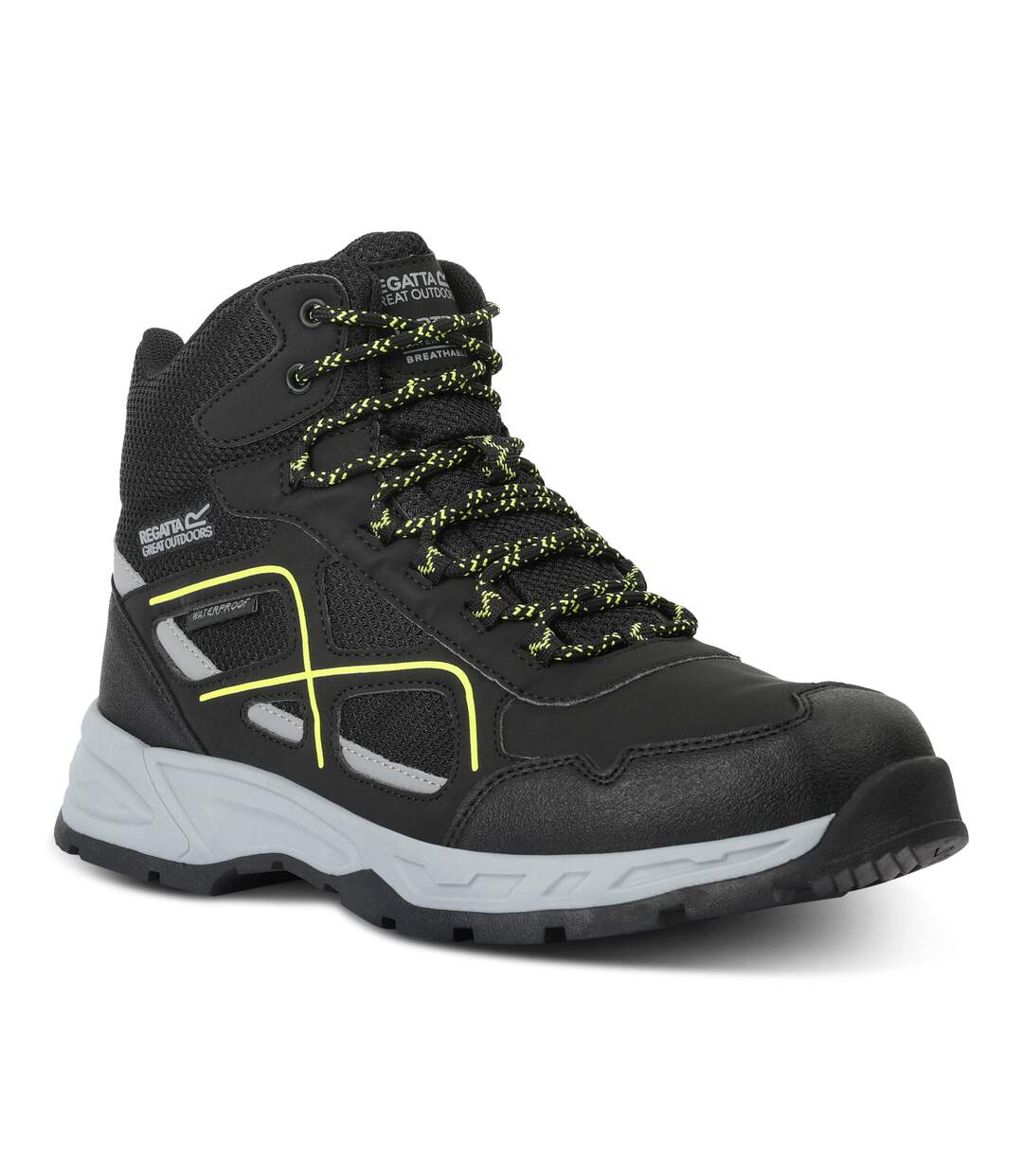 Bottines De Marche Vendeavour Homme Noir Vert Néon Regatta-1