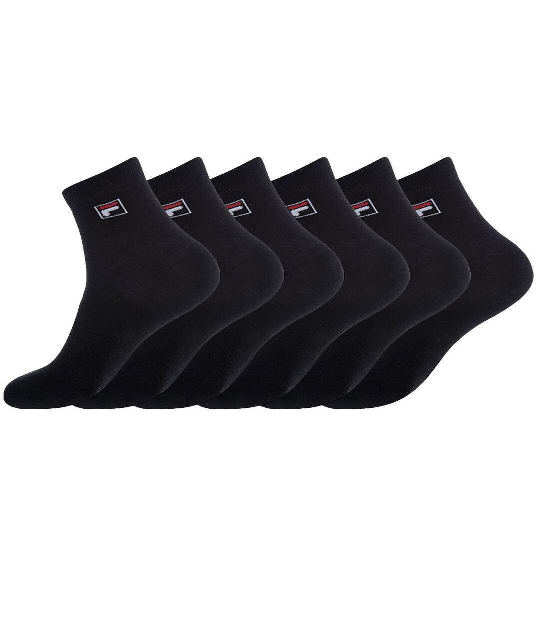 Lot N1 De 6 Paires De Lowcut Fila Noir 43/46