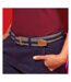 Asquith & Fox Mens Two Colour Stripe Braid Stretch Belt (Slate/Navy) - UTRW5539-1