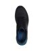 Mens Decorative Leather Air Cushioned Trainers Black Skechers-3