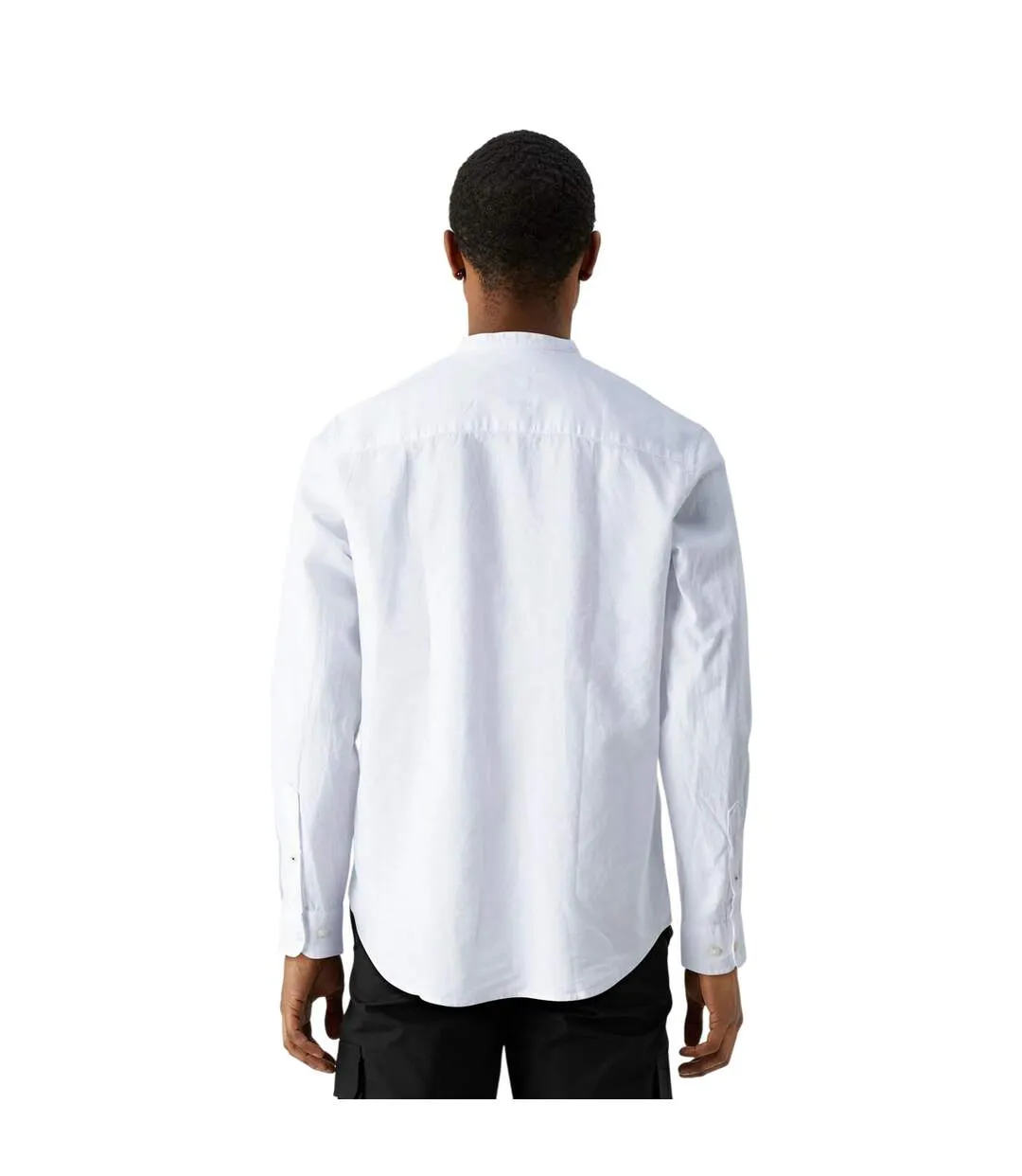 Mens Regular Long-sleeved Shirt White Jack And Jones-3