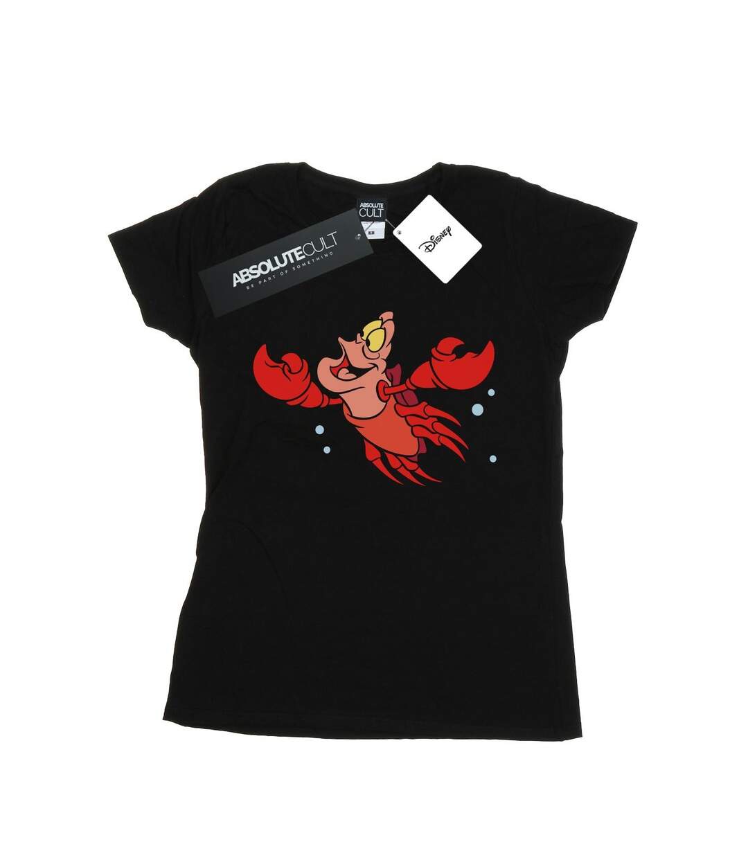 Disney T-shirt en coton Femme/Ladies The Little Mermaid Sebastian Bubbles (Noir) - UTBI15972-1