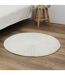 Tapis Rond Enfant Soleil Métallisé 80cm Beige-4