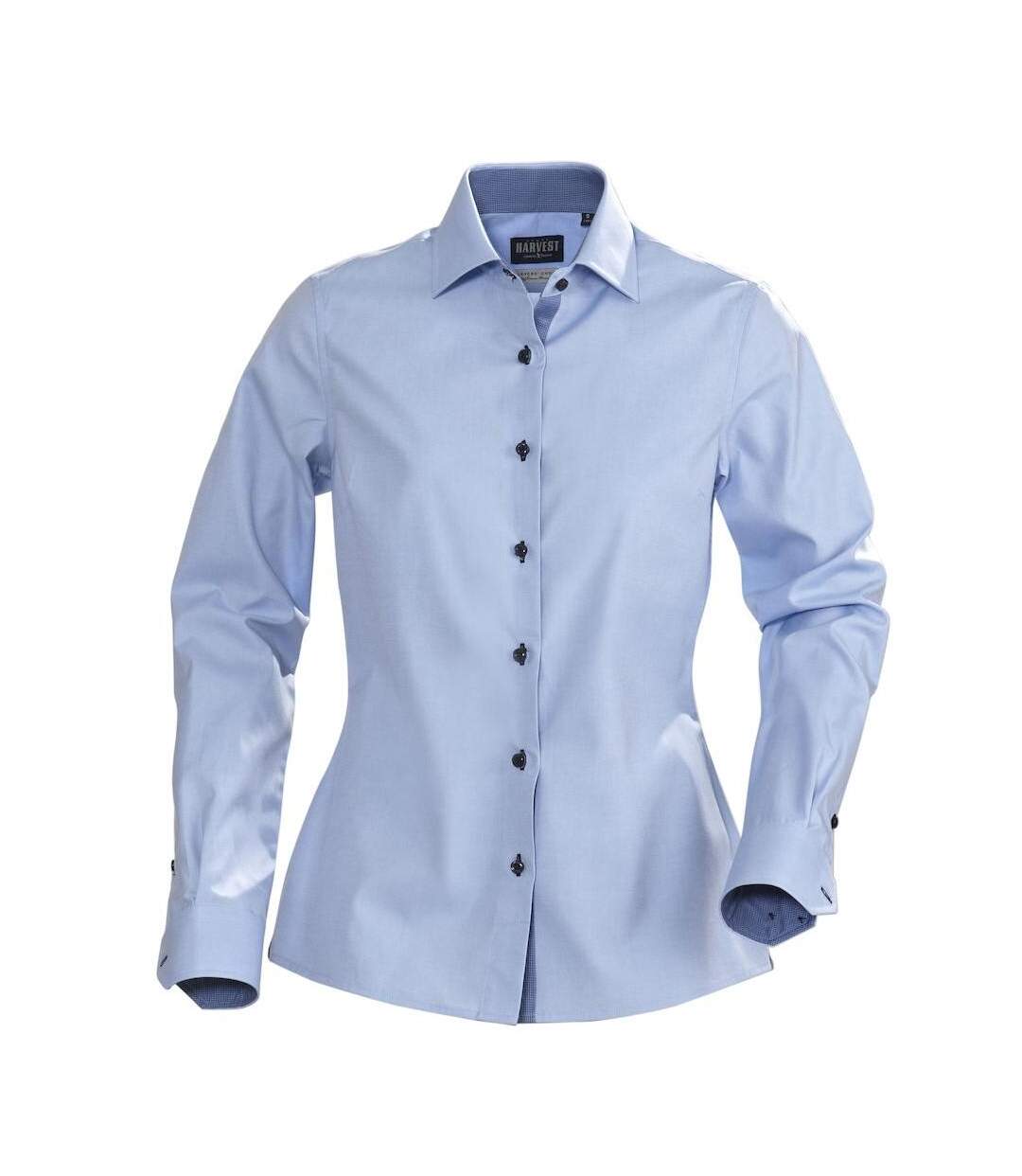 Womens/ladies Baltimore Formal Shirt Light Blue Harvest-1