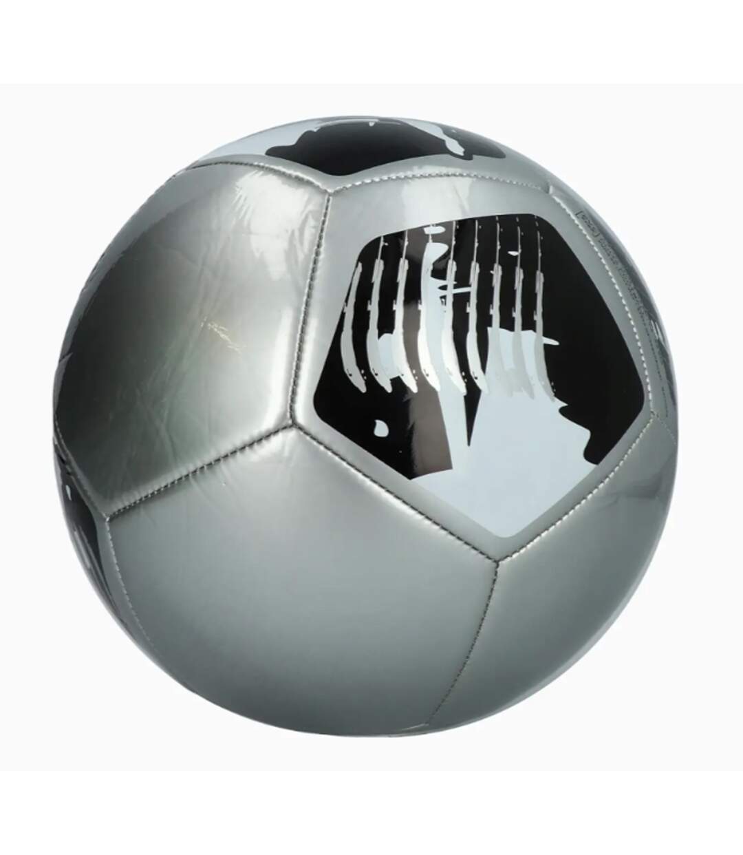 Ballon de foot big cat taille 4 argenté / noir Puma-2