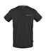 Mens Logo Crew Neck Regular T-shirt Black Aquascutum-1