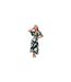 Womens/ladies Floral Wrap Dress Floral Multicoloured Print Ax-1