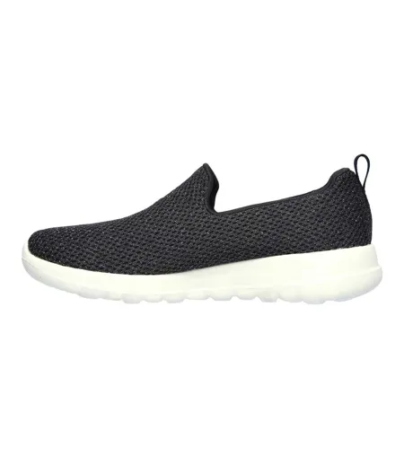 Baskets Motif/style Scintillant Go Walk Joy Femme Noir Jaune Or Skechers