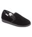 Mens Tartan Lined Slippers With Memory Foam-2