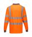 Portwest Mens Hi-Vis Long-Sleeved Safety Polo Shirt (Orange) - UTPW615