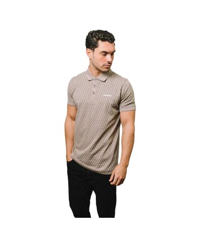 Mens Aw24 Geometric Polo Shirt Cinder Lambretta