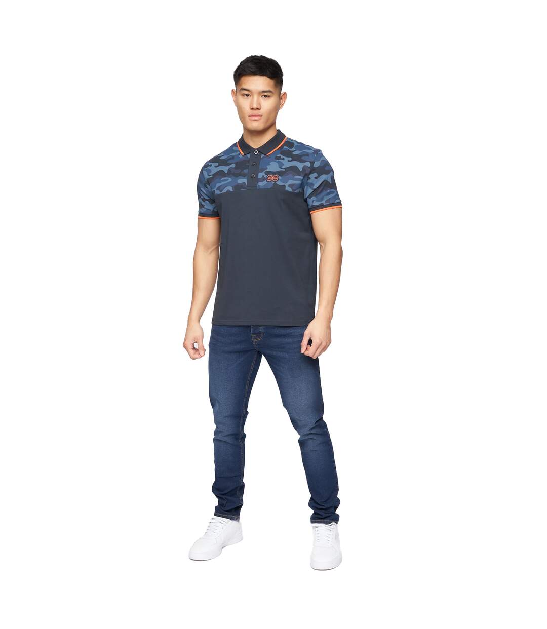 Polo Brightling Homme Bleu Marine Crosshatch-1