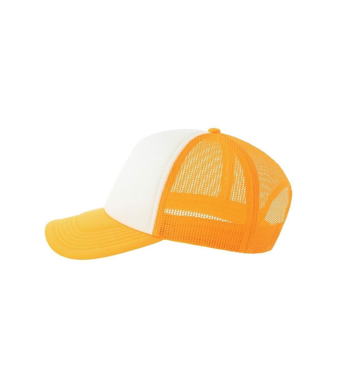 Casquette Trucker Motif/style 5 Panneaux Rapper-s Adulte Blanc Jaune Atlantis-4