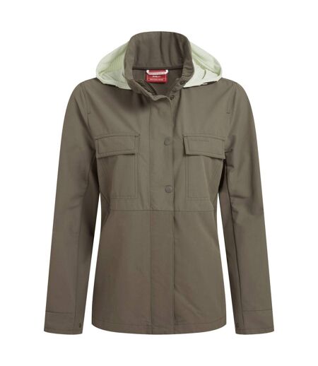Veste Unie À Capuche Pliable Farah Femme Kaki Craghoppers