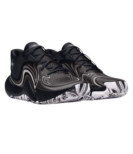 Mens Ua Spawn Graphic Print Basketball Shoes Black Under Armour