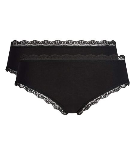 Lot de 2 shortys Daily Coton Dentelle