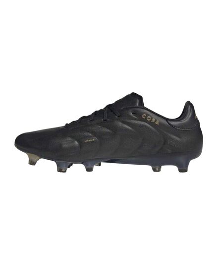 Mens Copa Pure Elite Calf Leather Firm Ground Football Boots Core Black Carbon Grey Adidas