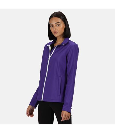 Regatta Standout Womens/Ladies Ablaze Printable Soft Shell Jacket (Purple/Black) - UTPC3285