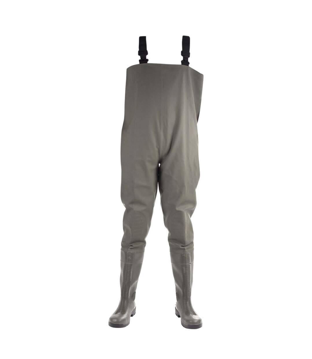 Mens Tyne Chest Safety Wader Wellingtons Green Amblers-1