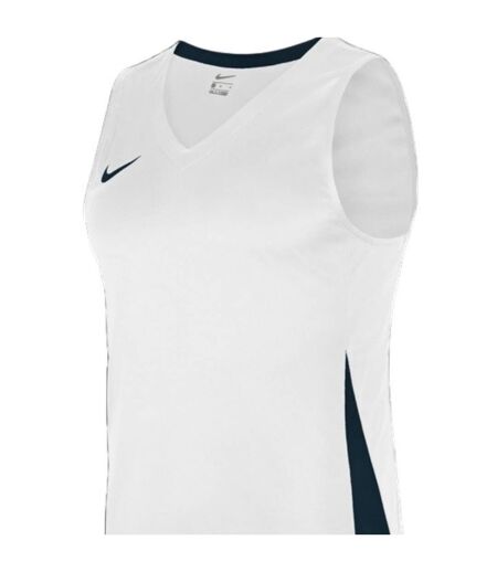 Mens Team V Neck Basketball Jersey White Royal Blue Nike