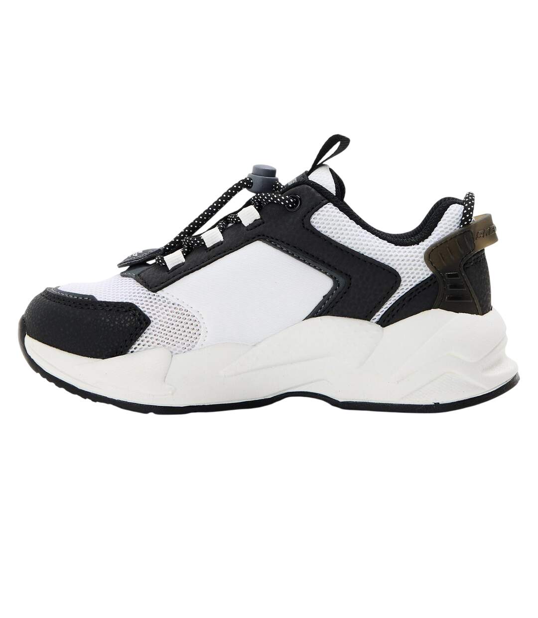 Childrens/kids Ultrasurge Slip-on Trainers White Black Skechers-2