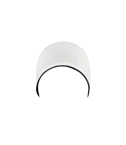 Atlantis Extreme Reversible Jersey Slouch Beanie (White/Black) - UTAB178